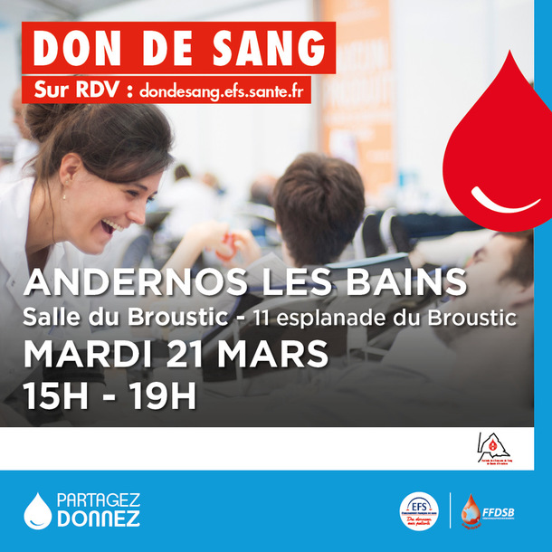 Collecte de sang Andernos